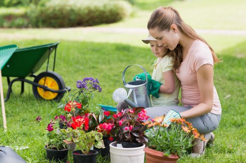 Low-carbon electric van used by Garden Maintenance Alperton